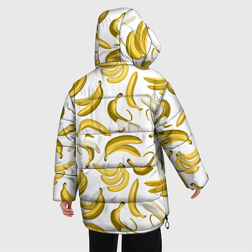 Женская зимняя куртка Кругом бананы / 3D-Черный – фото 4