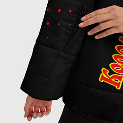 Куртка зимняя женская Король и шут Абстракция Трещины, цвет: 3D-черный — фото 2