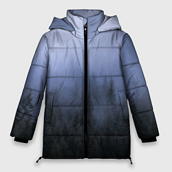 Куртка зимняя женская Лес в ночи, цвет: 3D-светло-серый