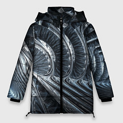 Женская зимняя куртка Фрактальный абстрактный паттерн Броня Fractal Abst