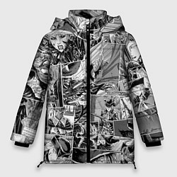 Куртка зимняя женская Bloodborne comix, цвет: 3D-черный
