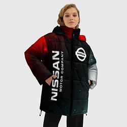 Куртка зимняя женская НИССАН МОТОР - Космос, цвет: 3D-черный — фото 2
