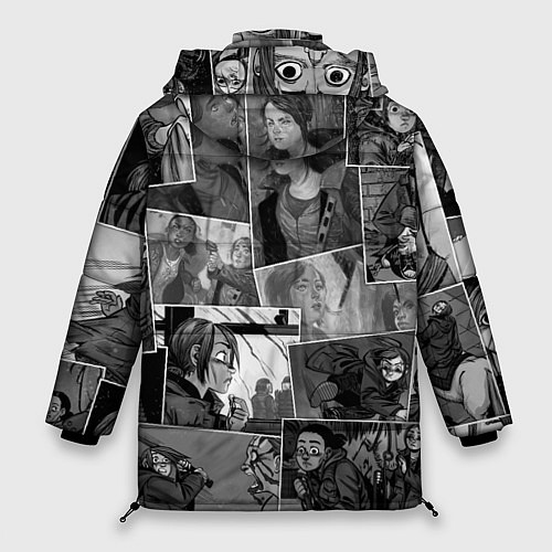 Женская зимняя куртка The last of us comix / 3D-Светло-серый – фото 2