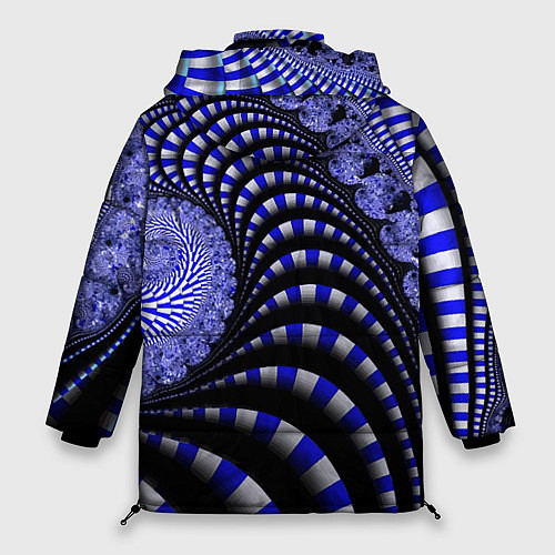 Женская зимняя куртка Неоновая спираль Абстракция Neon Spiral Abstractio / 3D-Красный – фото 2