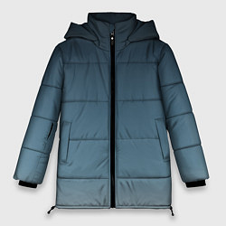 Куртка зимняя женская GRADIENT shades of blue, цвет: 3D-черный