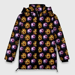 Куртка зимняя женская Five Nights at Freddys: Security Breach Луна и Сол, цвет: 3D-светло-серый