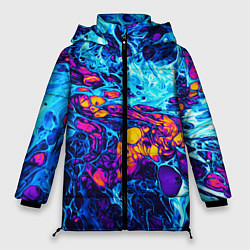 Куртка зимняя женская Взрыв Неона Fluid Explosion Неон, цвет: 3D-красный