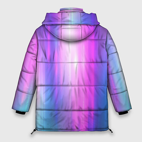 Женская зимняя куртка Northern lights, Северное сияние, неоновое свечени / 3D-Светло-серый – фото 2