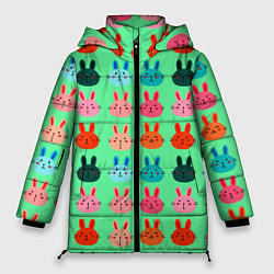 Куртка зимняя женская FUNNY BUNNIES, цвет: 3D-светло-серый