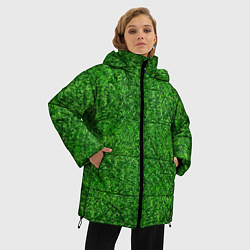 Куртка зимняя женская ЗЕЛЕНЫЙ ГАЗОН, цвет: 3D-светло-серый — фото 2