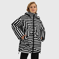 Куртка зимняя женская Broken Square, цвет: 3D-светло-серый — фото 2