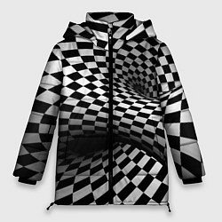 Женская зимняя куртка Геометрическая объёмная композиция Авангард