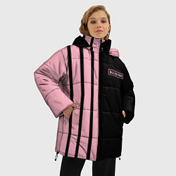 Куртка зимняя женская BLACKPINK HALF BLACK-PINK MINI LOGO, цвет: 3D-черный — фото 2