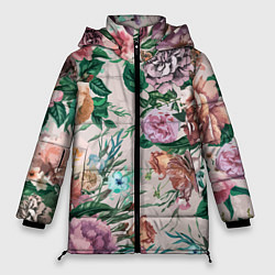 Женская зимняя куртка Color floral pattern Expressionism Summer