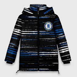 Женская зимняя куртка Chelsea челси лого