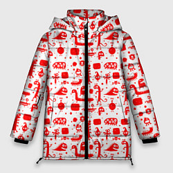 Куртка зимняя женская RED MONSTERS, цвет: 3D-светло-серый