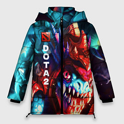 Куртка зимняя женская Dota 2 SLARK, цвет: 3D-светло-серый