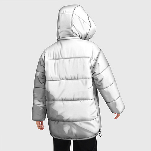 Женская зимняя куртка Rust Glitch на светлом фоне / 3D-Черный – фото 4