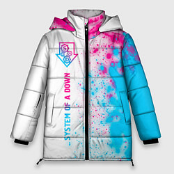 Женская зимняя куртка System of a Down Neon Gradient
