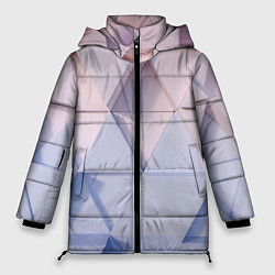 Куртка зимняя женская Треугольные элементы, цвет: 3D-черный