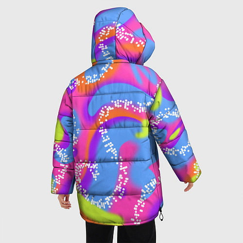 Женская зимняя куртка Барби и Кен паттерн костюм / 3D-Черный – фото 4