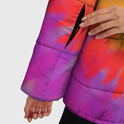 Куртка зимняя женская Тай дай в радуге, цвет: 3D-светло-серый — фото 2