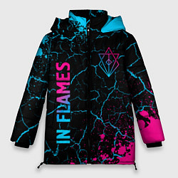 Куртка зимняя женская In Flames Neon Gradient, цвет: 3D-черный