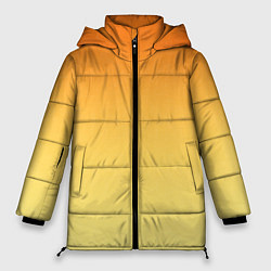 Куртка зимняя женская Оранжевый, желтый градиент, цвет: 3D-красный