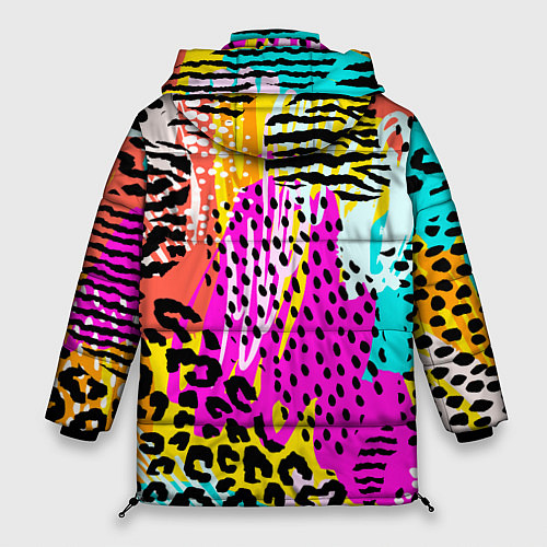 Женская зимняя куртка LEOPARD TEXTURE / 3D-Светло-серый – фото 2