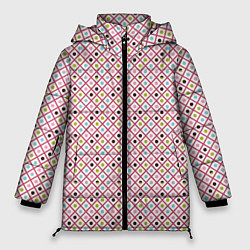 Женская зимняя куртка Кружки и ромбики