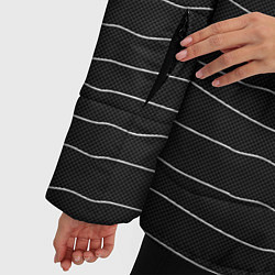 Куртка зимняя женская Карбон с линиями, цвет: 3D-черный — фото 2