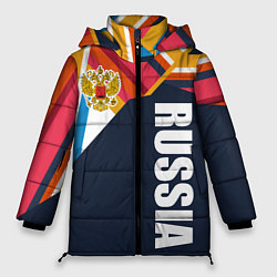 Куртка зимняя женская RUSSIA - RETRO COLORS, цвет: 3D-красный
