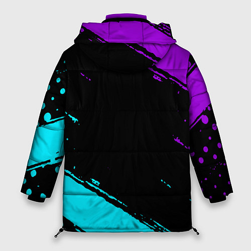 Женская зимняя куртка Фредди - neon / 3D-Светло-серый – фото 2