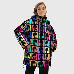 Куртка зимняя женская Legendary popular music group, цвет: 3D-светло-серый — фото 2