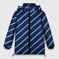 Куртка зимняя женская Бирюза в линию, цвет: 3D-светло-серый