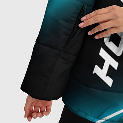Куртка зимняя женская Honda неоновые лампы, цвет: 3D-черный — фото 2