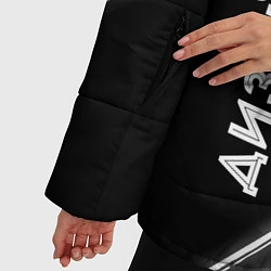 Куртка зимняя женская Дизайнер из России и Герб Российской Федерации, цвет: 3D-черный — фото 2