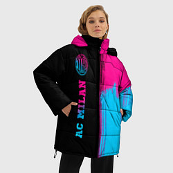 Куртка зимняя женская AC Milan - neon gradient: по-вертикали, цвет: 3D-черный — фото 2