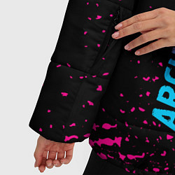 Куртка зимняя женская Architects - neon gradient: по-вертикали, цвет: 3D-черный — фото 2