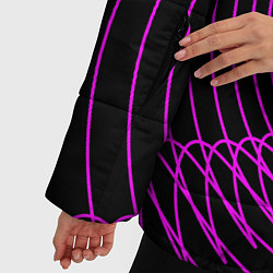 Куртка зимняя женская Неоновая светящаяся спираль, цвет: 3D-светло-серый — фото 2