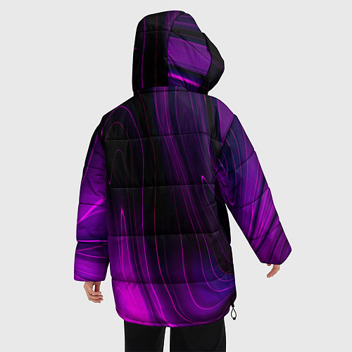 Женская зимняя куртка Nickelback violet plasma / 3D-Черный – фото 4