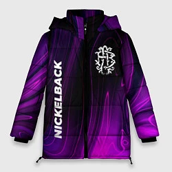 Куртка зимняя женская Nickelback violet plasma, цвет: 3D-черный