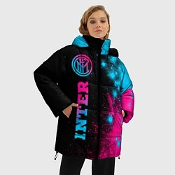 Куртка зимняя женская Inter - neon gradient: по-вертикали, цвет: 3D-черный — фото 2