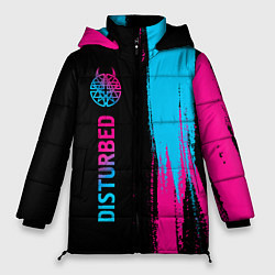 Куртка зимняя женская Disturbed - neon gradient: по-вертикали, цвет: 3D-черный