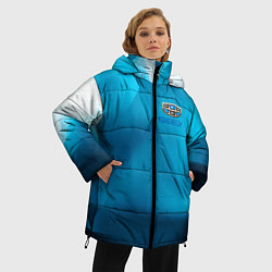 Куртка зимняя женская Geely - абстракция, цвет: 3D-красный — фото 2