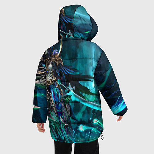 Женская зимняя куртка Dota 2 Abaddon / 3D-Черный – фото 4