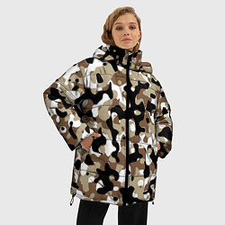 Куртка зимняя женская Камуфляж Open Terrain, цвет: 3D-черный — фото 2