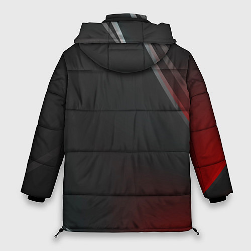 Женская зимняя куртка Тойота - Абстракция / 3D-Красный – фото 2