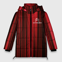 Куртка зимняя женская Citroёn - абстракция, цвет: 3D-красный