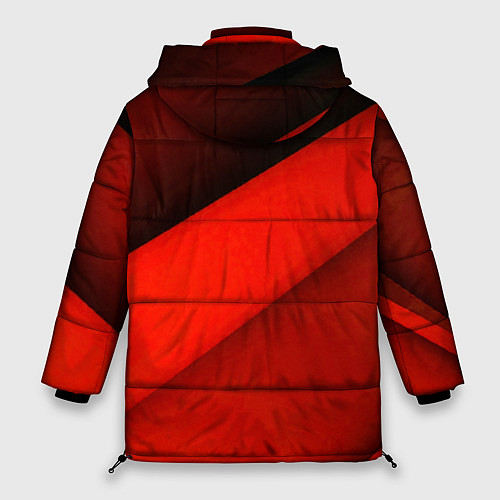 Женская зимняя куртка Suzuki - абстракция / 3D-Светло-серый – фото 2